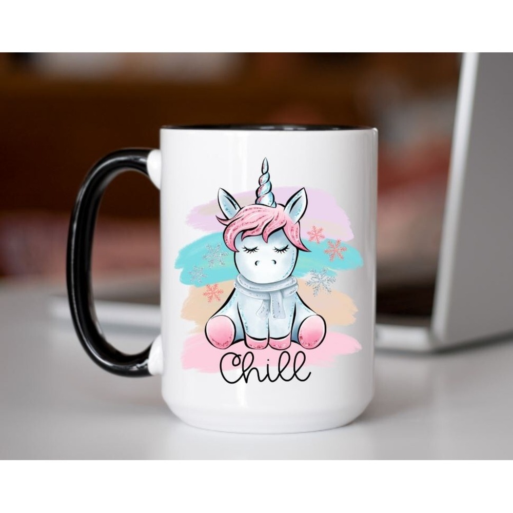 Chill‎ Unicorn Coffee Cup, Custom Coffee Mug